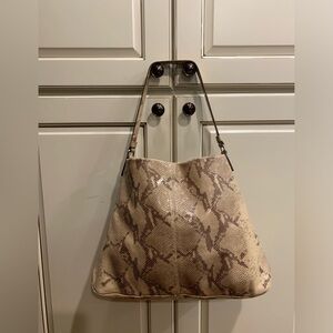 Kate Spade Snakeskin Patterned Tan Shoulder Bag
